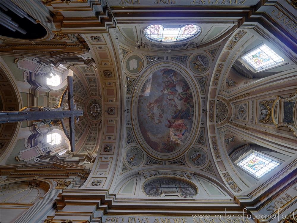 Caravaggio (Bergamo, Italy) - Vault of the choir of the Church of the Saints Fermo and Rustico